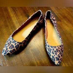 Kaari Blue Jessica leopard flats size 7.5